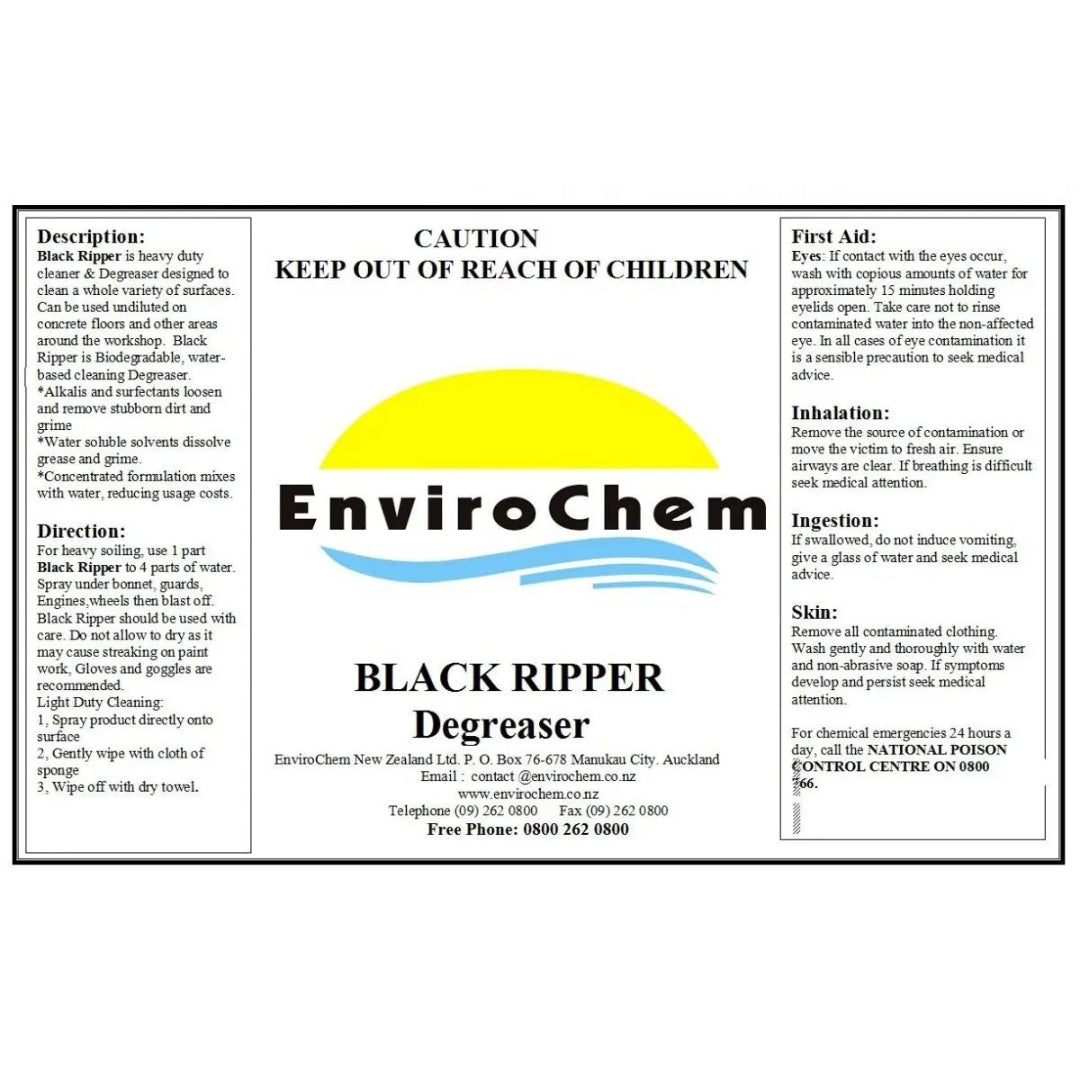 EnviroChem BLACK RIPPER DEGREASER – BIODEGRADABLE
