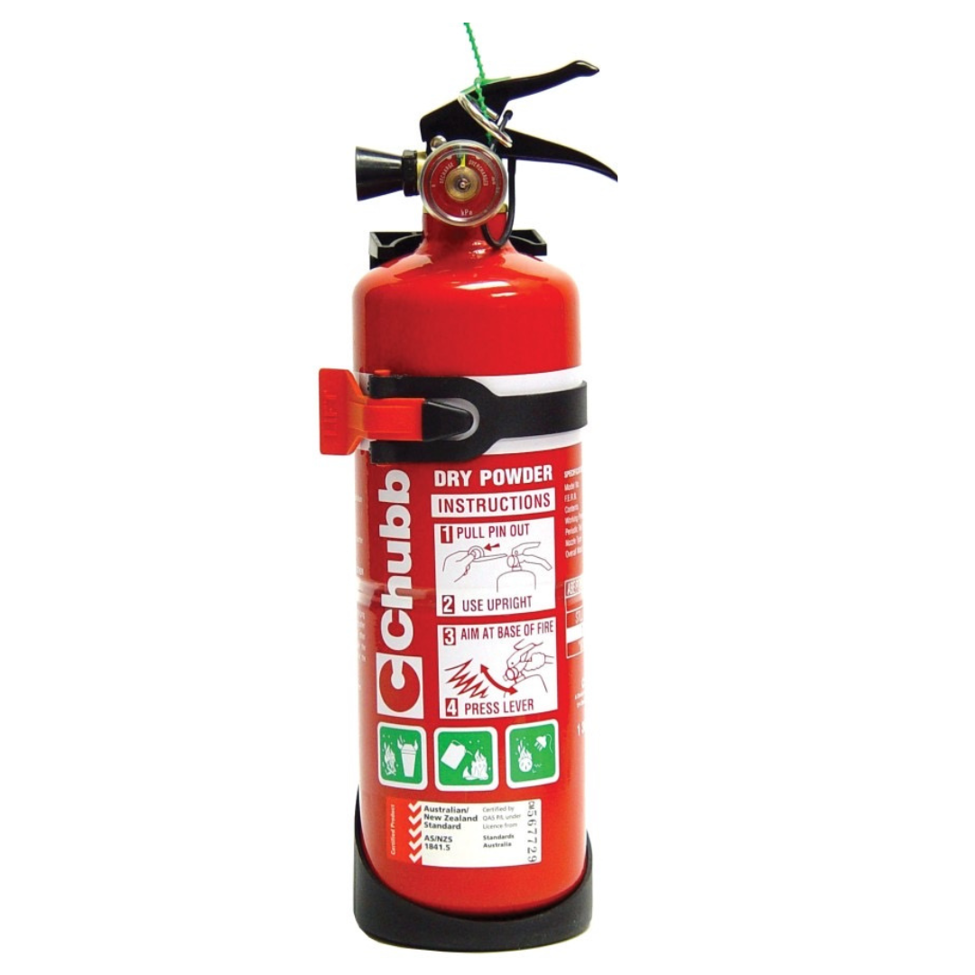 Chubb Dry Powder Fire Extinguisher 1kg Pure Clean Supplies 5567