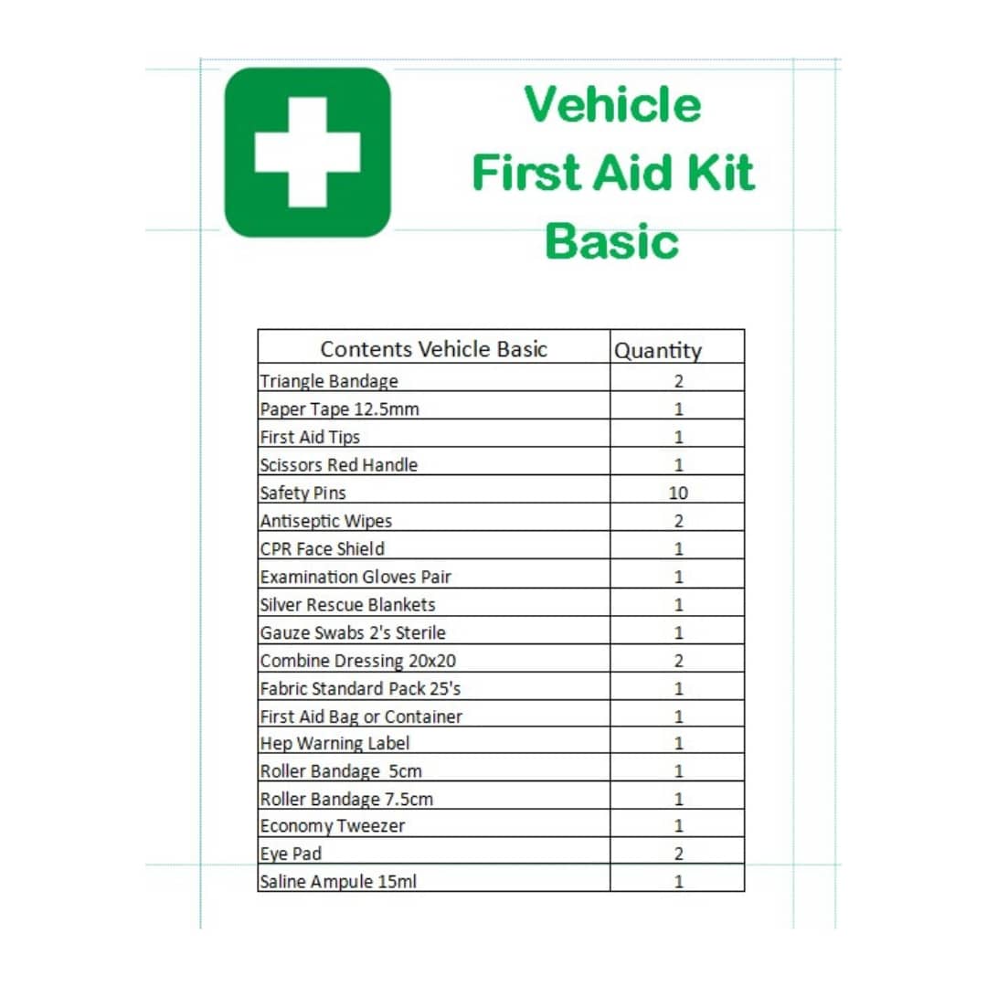 DTS Vehicle First Aid Kit Soft Pack Basic