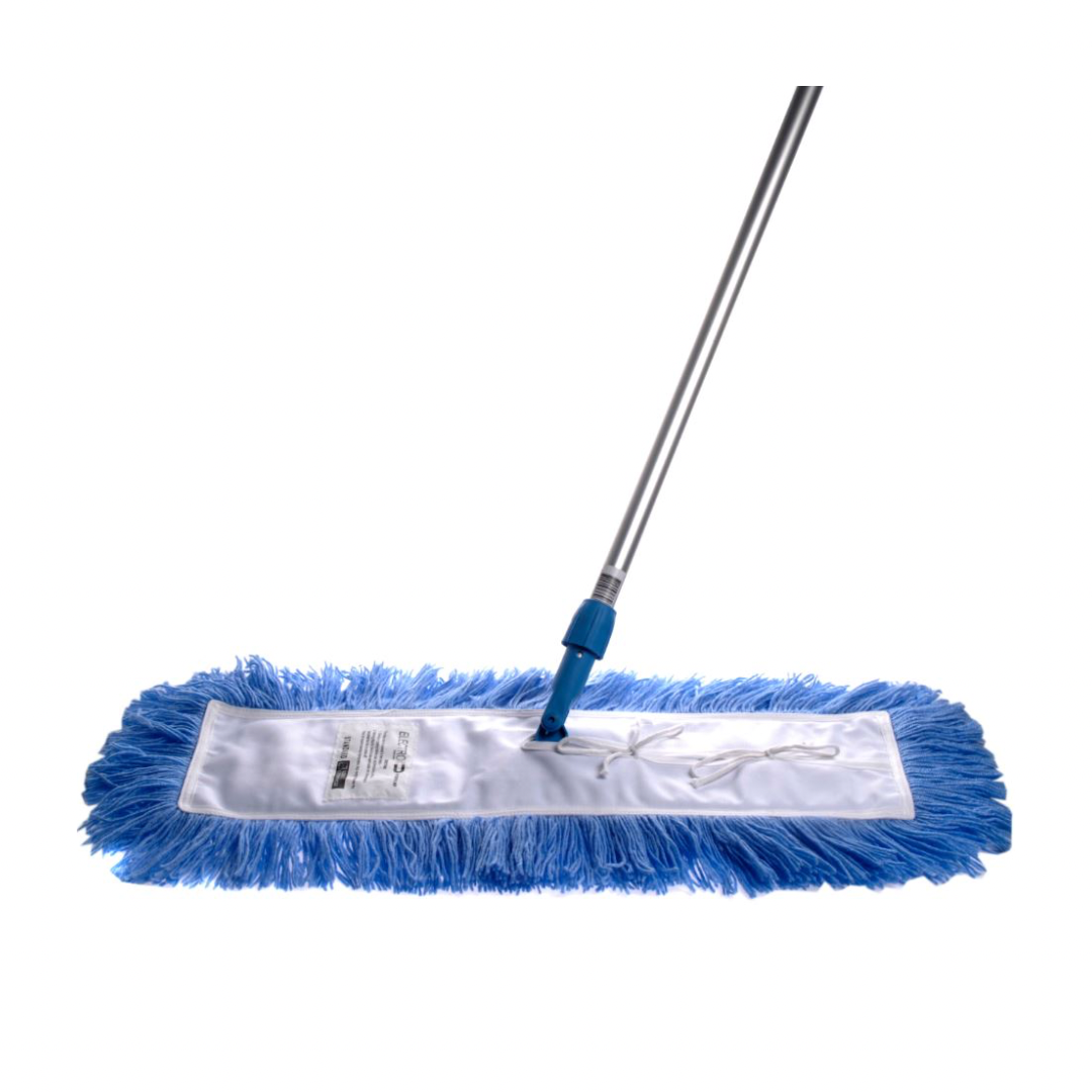 Dust Control Mop Complete - Blue, 910mm x 25mm x 1400mm