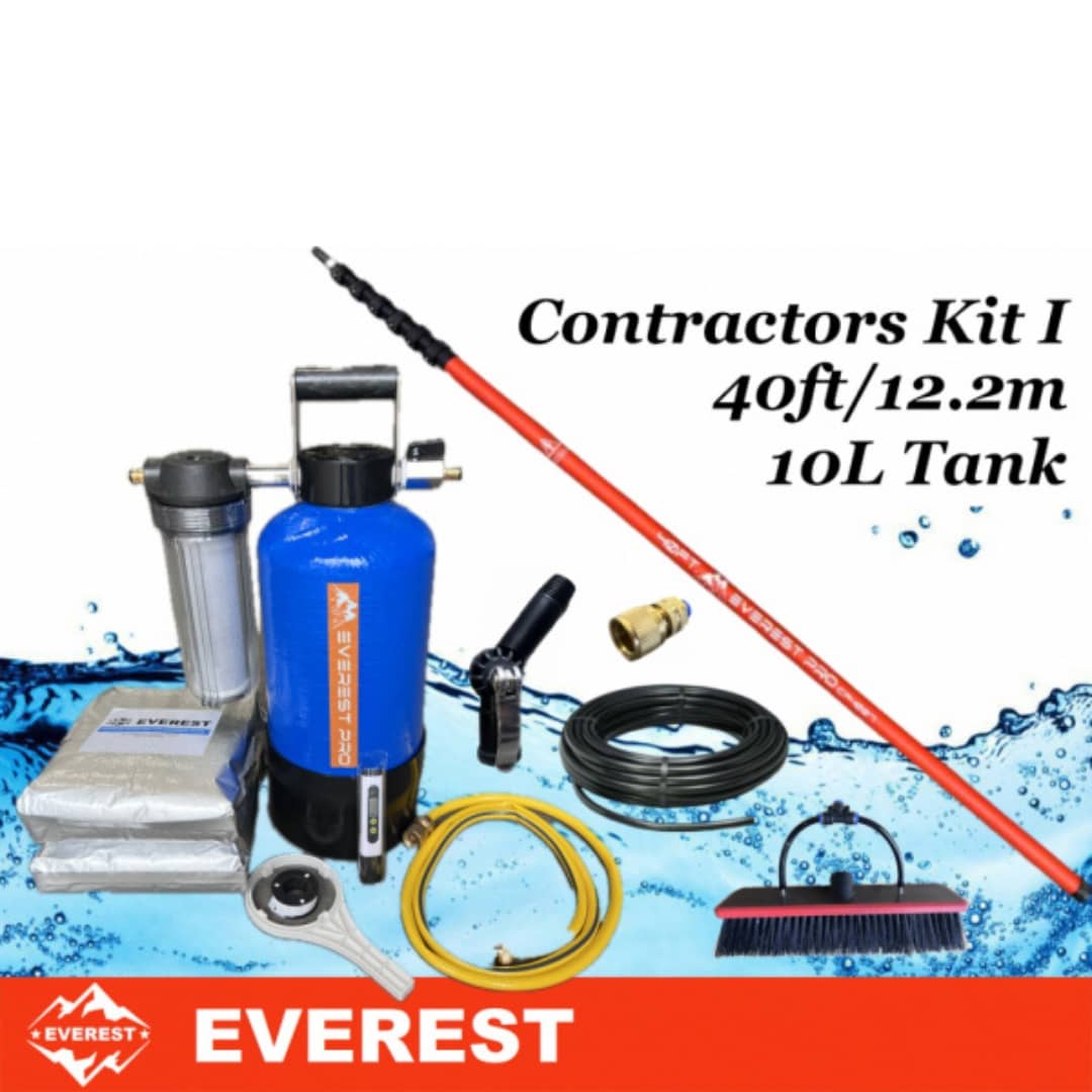 Everest Purewater Contractors Kit I (10L Tank)(40ft 100% CF4007 Pole)