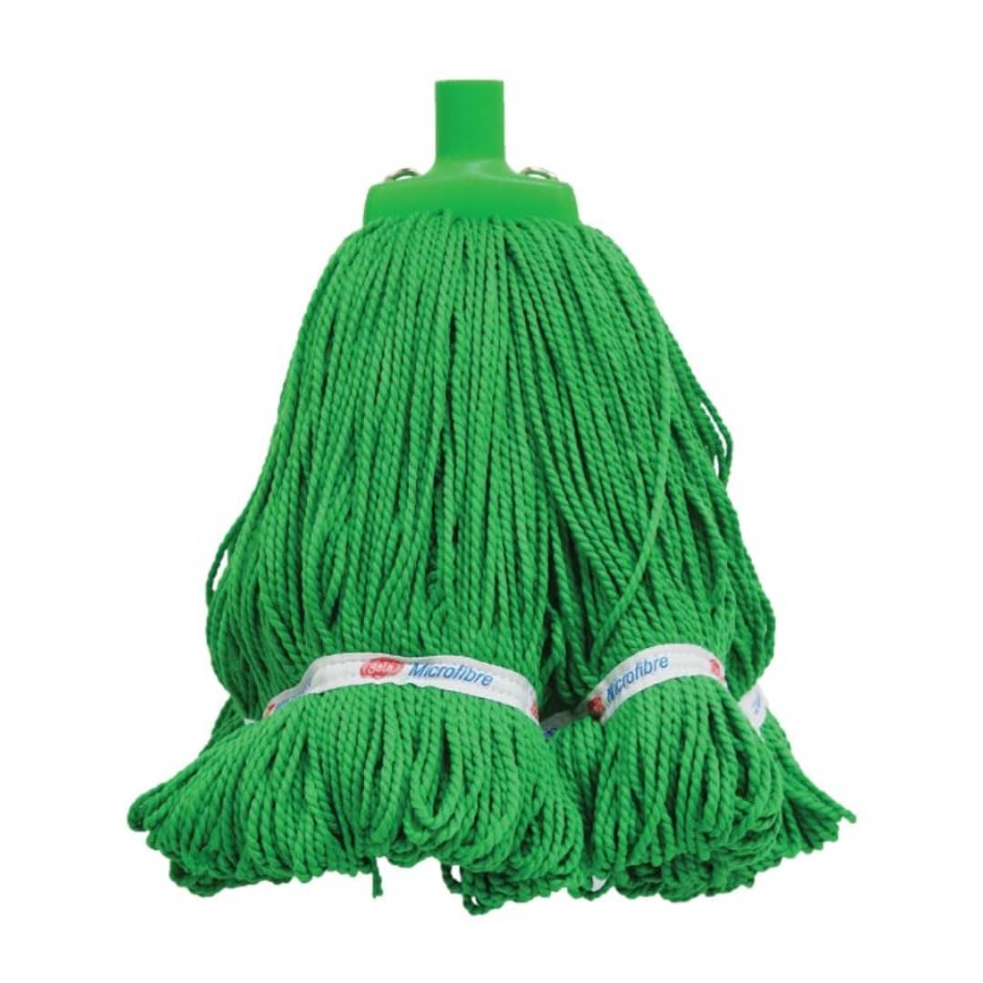 Looped Microfibre Mop Head - Green 25mm x 400g 330mm