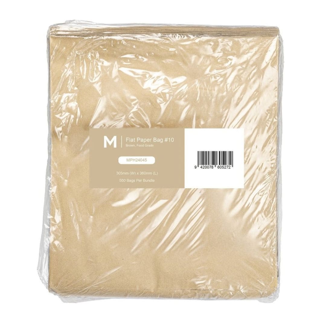 Brown flat paper bags 305x360mm 50gsm 1000 bags per box