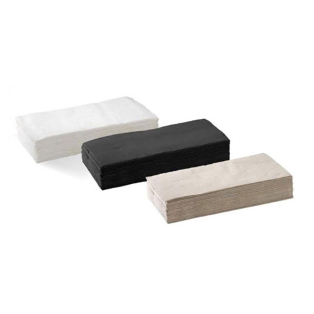 Quilted Dinner Napkins 1/6 Fold - White, 300mm x 400mm, 2 Ply, FSC® Mix (800) *Cost Effective 800 Napkins/Box