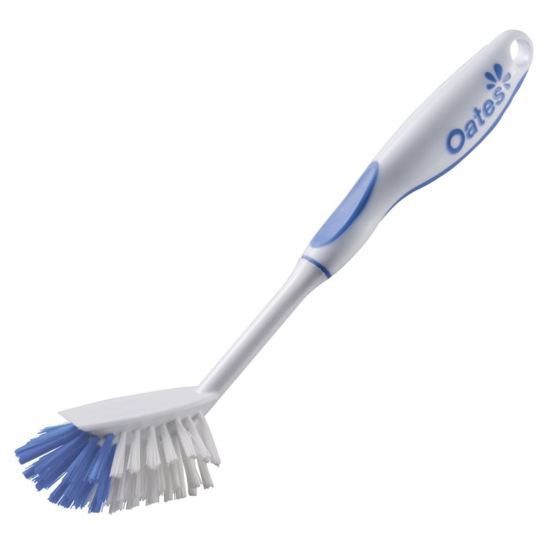 Oates Soft Grip Twin Radial Dishwashing Brush - Blue and White