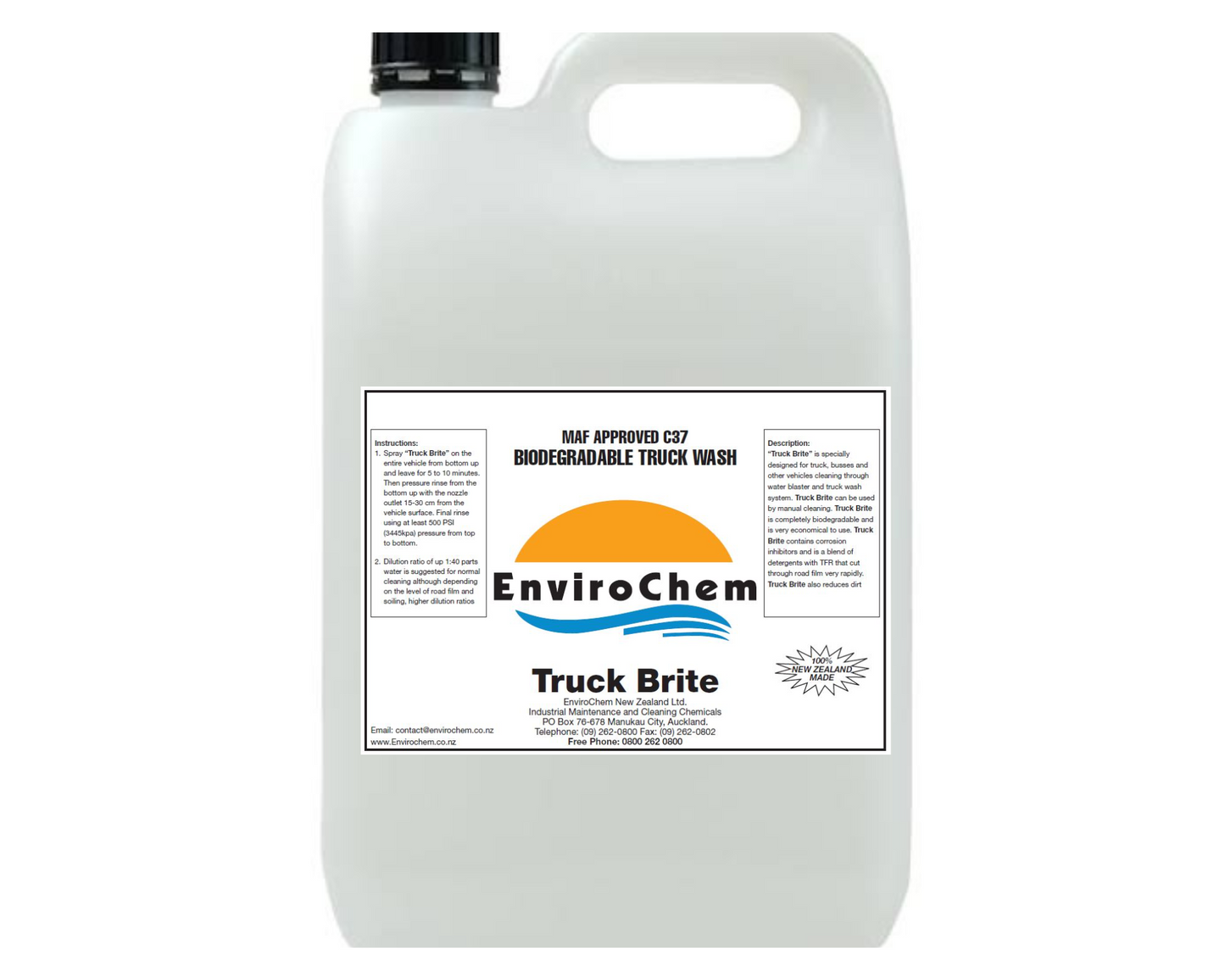 EnviroChem Truck Brite – Biodegradable Fleet Wash Detergent