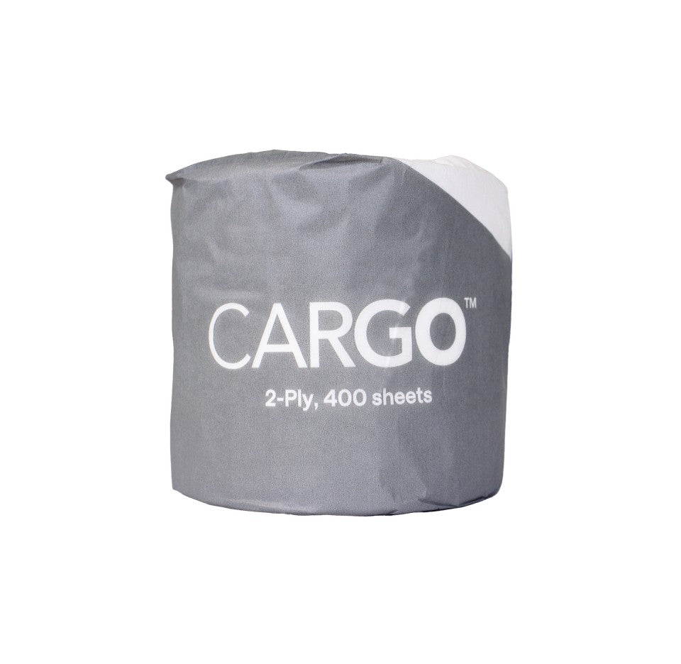 Cargo Toilet Roll 2ply 400 Sheet White - 48 Rolls/Carton