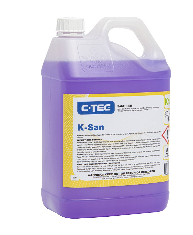 C-TEC K-San Hospital Grade Sanitiser 5L