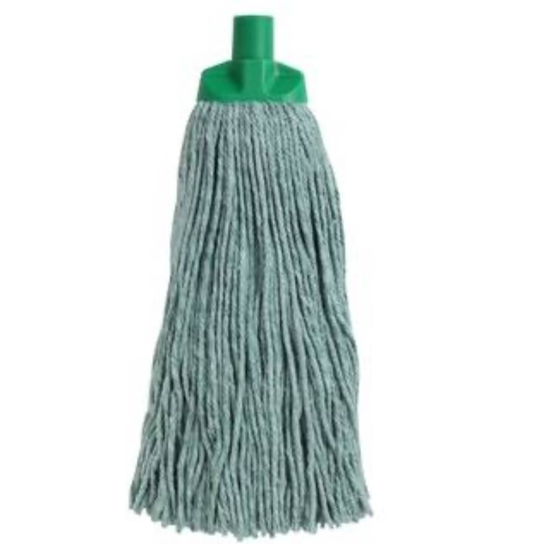 Cut Cotton Mop Head - Green 25mm x 400g 300mm