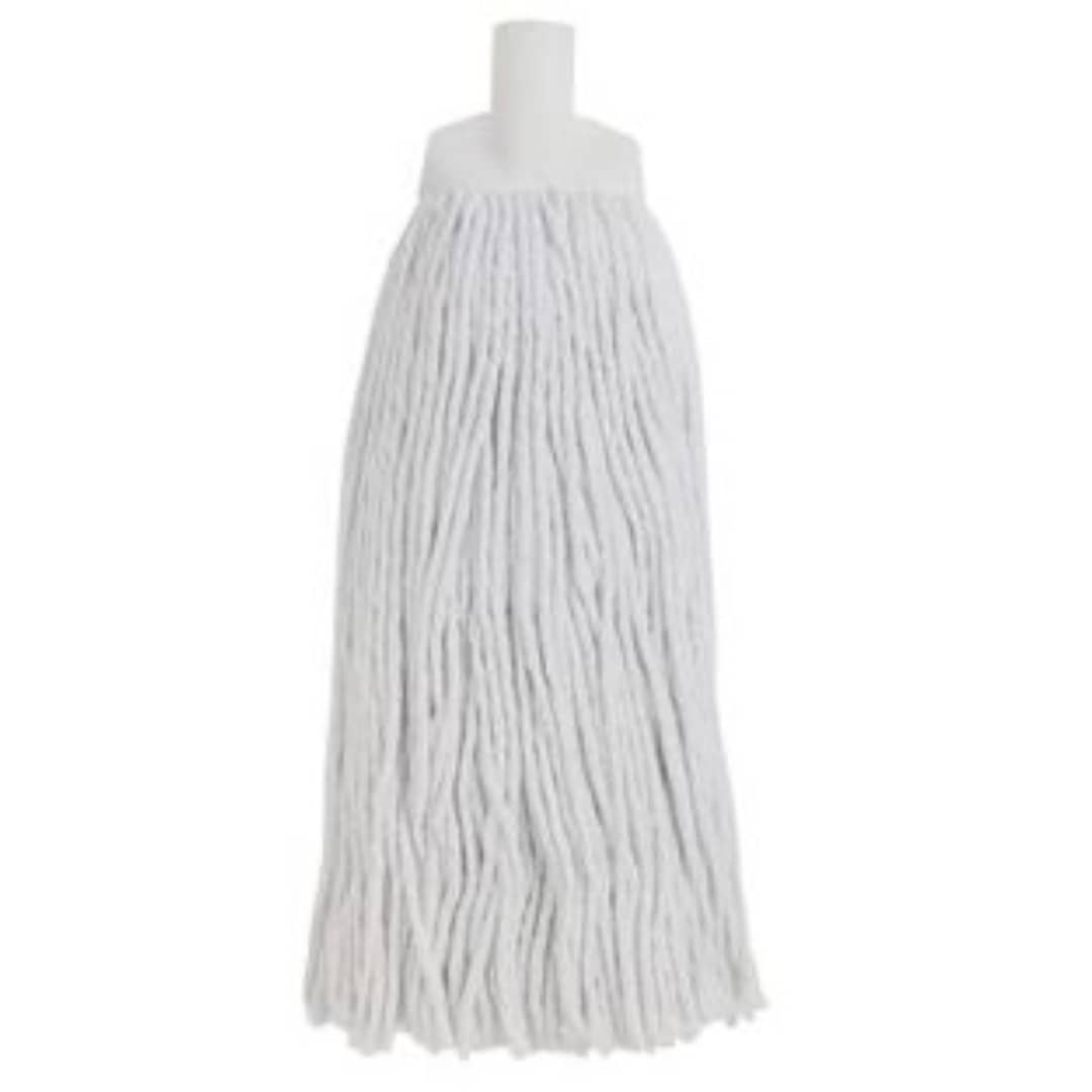 Cut Cotton Mop Head - White 25mm x 400g 300mm