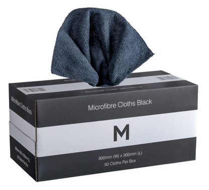 Dispenser Microfibre Cloths - 300mm x 300mm, 185gsm - 50 Cloths/Pack