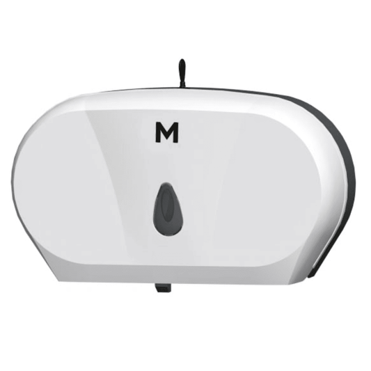 Double Jumbo Roll Dispensers - White 2 Roll Capacity