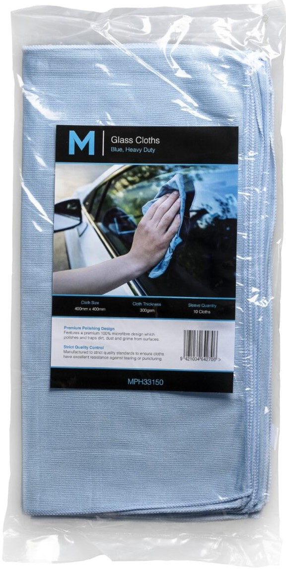 Glass Polishing Cloth - Blue, 400mm x 400mm, 300gsm