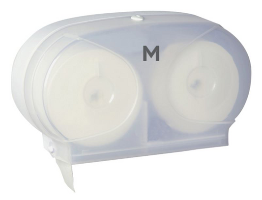 Household Toilet Roll Dispenser - White, 20mm Core Size