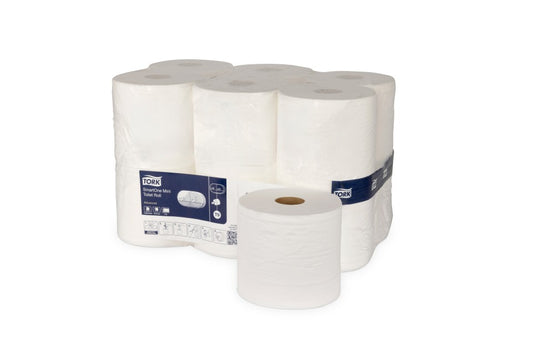 Tork Toilet Roll Mini Smartone Advanced 2 Ply 193 T9 620 Sheets White Carton 12
