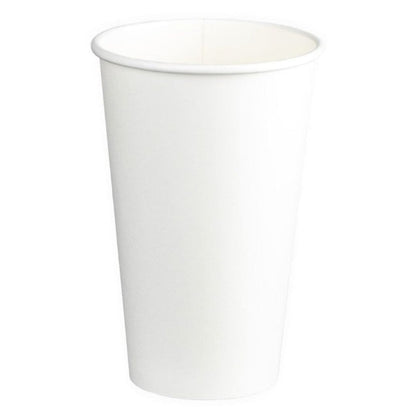White single wall PE paper cups 24oz 795ml 90mm diameter 500 per box