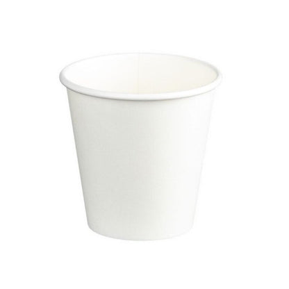 White 4oz 120ml double wall PE paper cups 62mm diameter 500 Cups/Box