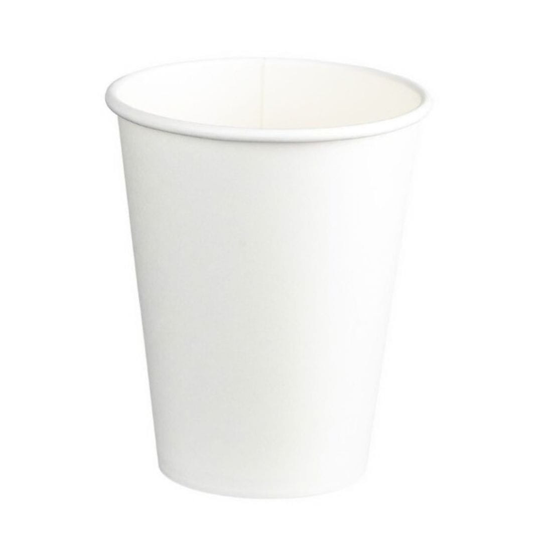 White 12oz 390ml double wall PE paper cups 90mm diameter