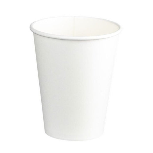 White 12oz 390ml double wall PE paper cups 90mm diameter