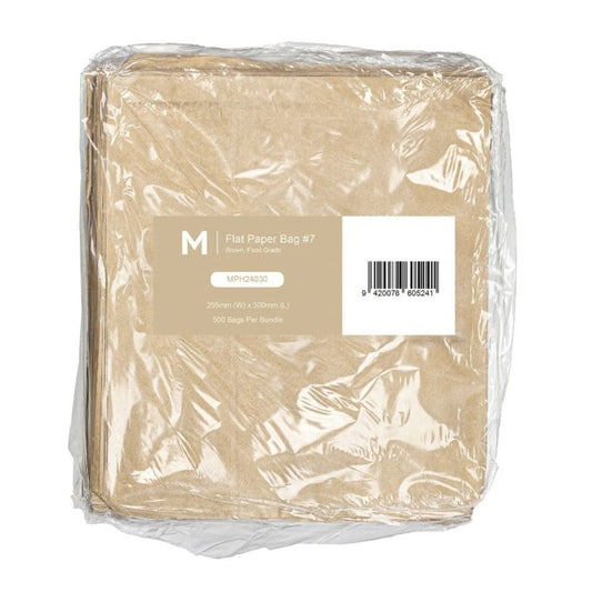 Brown flat paper bags 255x300mm 40gsm 1500 bags per box