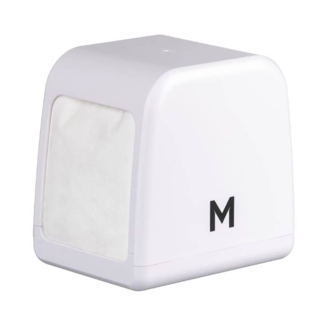 White compact napkin dispenser 250 sheet capacity for MPH38510 napkins