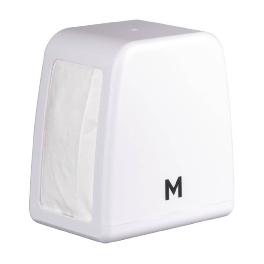 White tall compact napkin dispenser 250 sheet capacity for MPH38505 napkins
