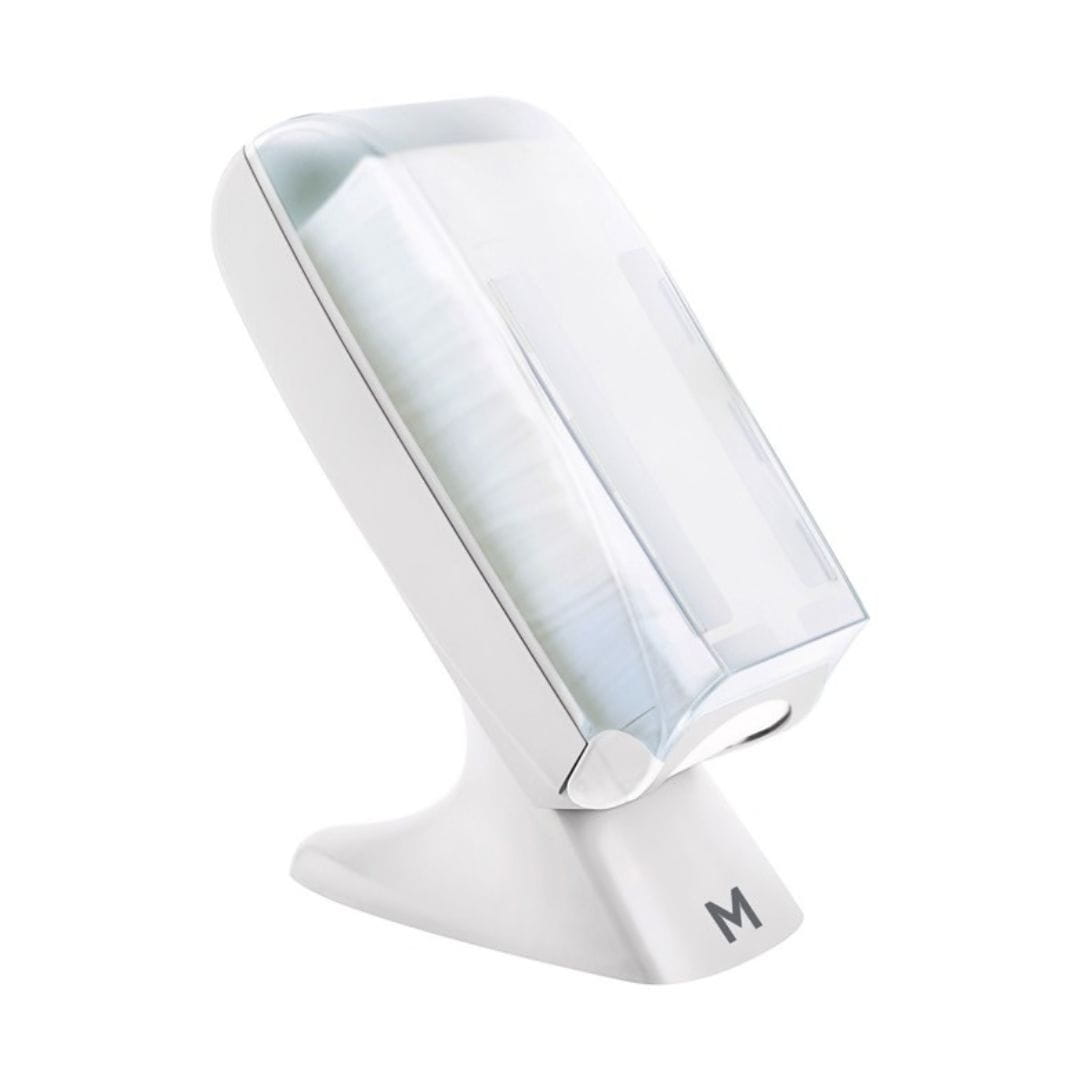 White standing napkin dispenser 1000 sheet capacity wall mountable