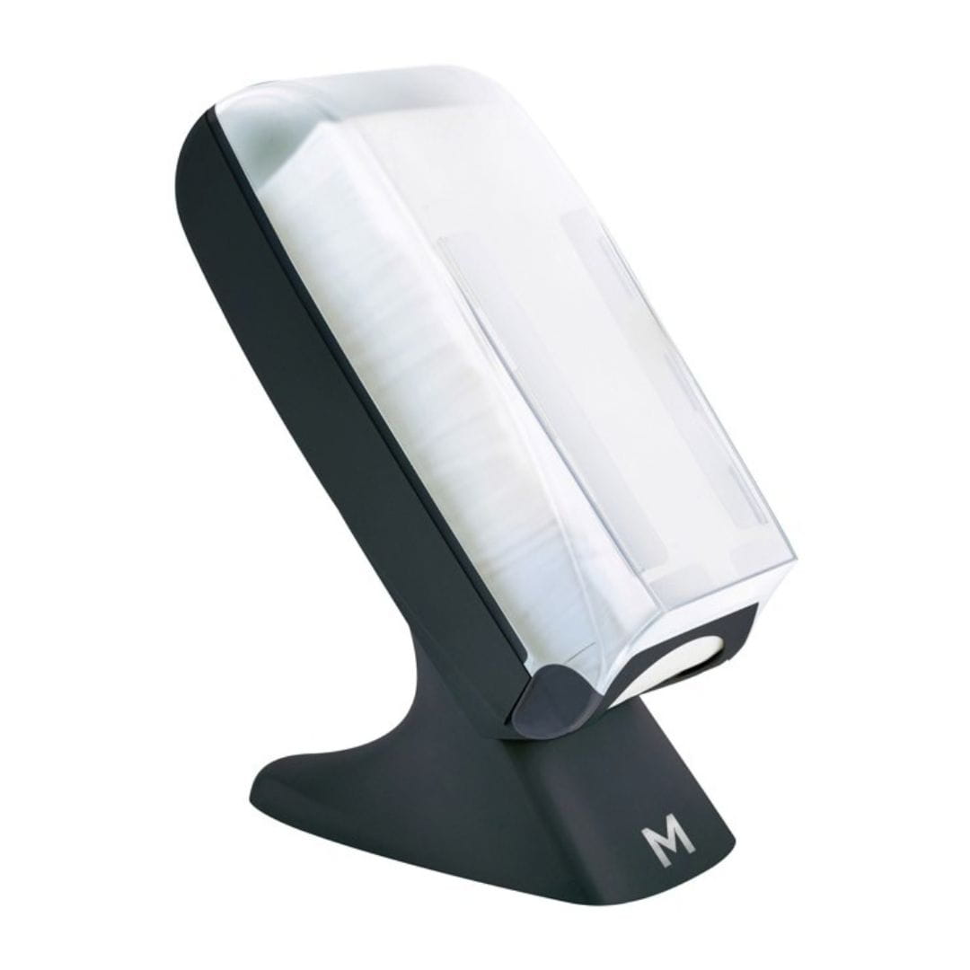 Black standing napkin dispenser 1000 sheet capacity wall mountable