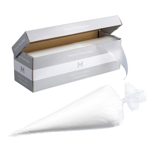Clear premium piping bags 550mm 22 inch 80μm 5 rolls per box
