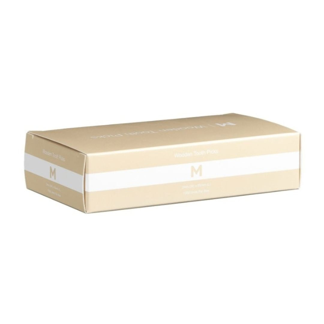 Natural unwrapped wooden tooth picks 2mm x 65mm FSC 100% 12,000 per box