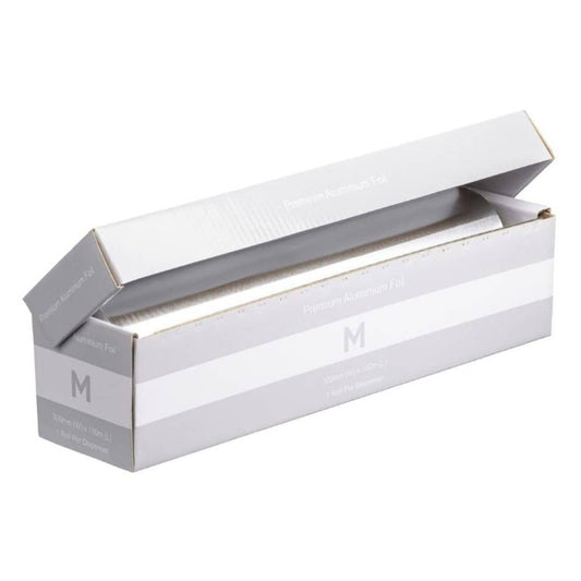 Premium silver aluminium foil dispenser 300mm x 150m 13 micron