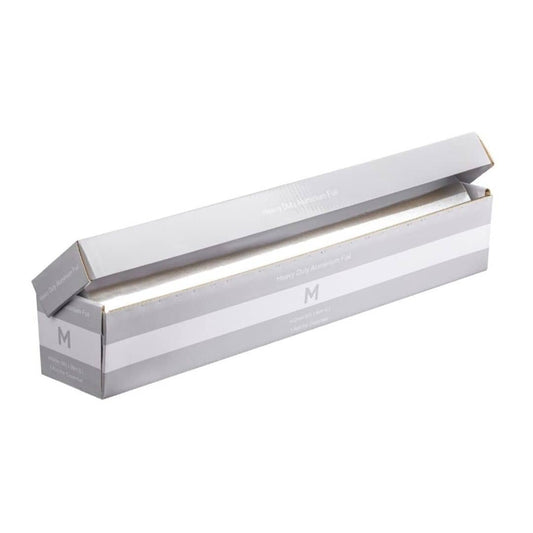 Extra heavy duty silver aluminium foil dispenser 440mm x 90m 25 micron