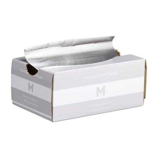 Small embossed silver aluminium foil sheets 175x225mm 15 micron