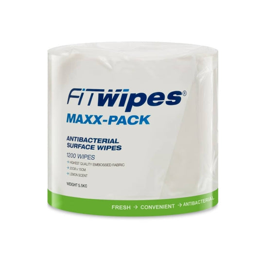 Maxx Pack - Biodegradable Antibacterial Wet Wipes 150 x 200mm 1200 Wipes Per Roll - Carton Of 4 Rolls