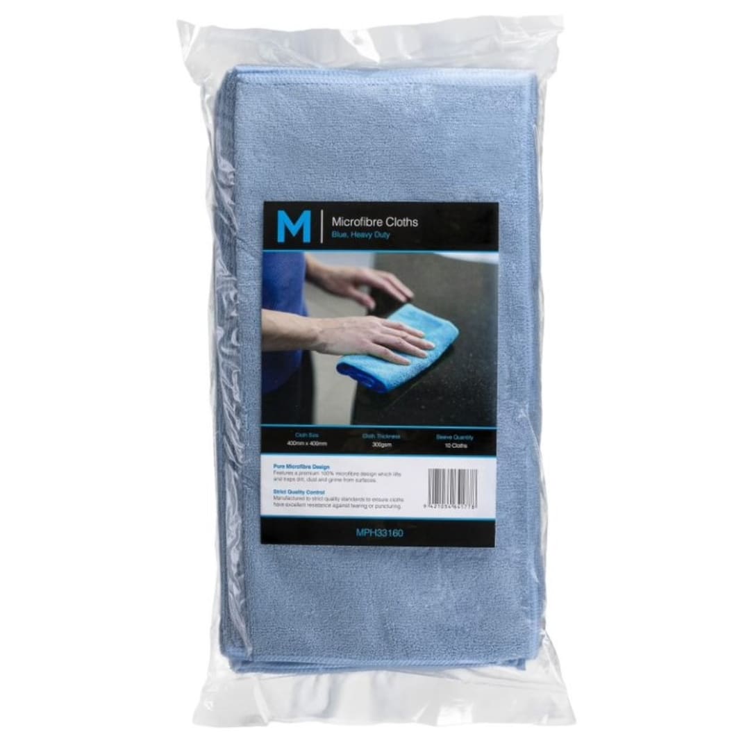 Microfibre Cloths - Blue 400mm x 400mm 300gsm