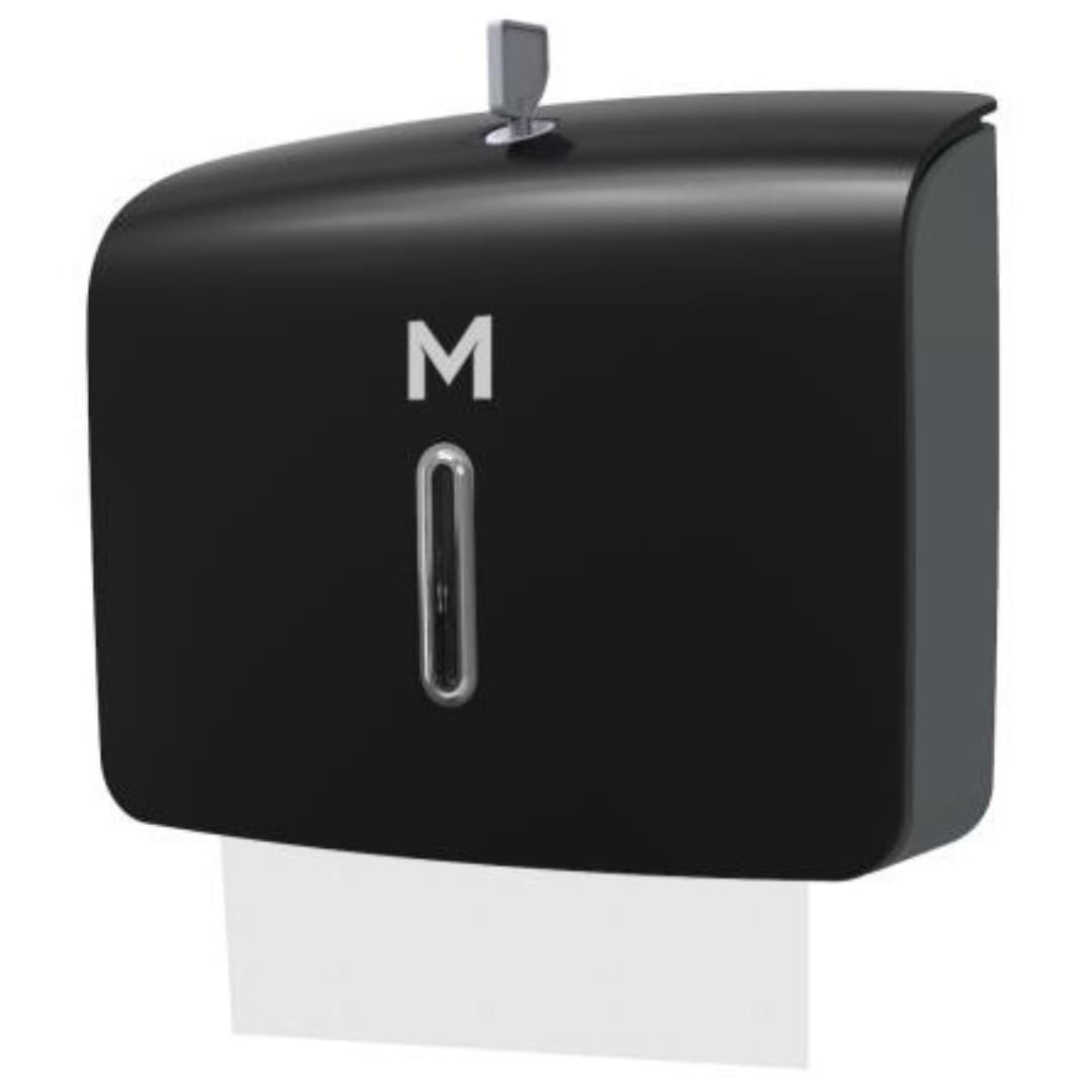 Mini Slimfold Towel Dispensers - Black 300 Sheet Capacity