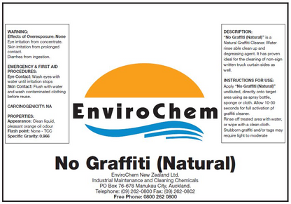 EnviroChem NO GRAFFITI NATURAL – GRAFFITI REMOVER