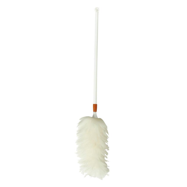 Oates Wool Duster with Extendable Handle - White