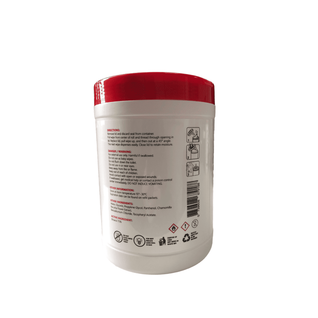 Offshoot 75% Alcohol Wet Wipes, 100% Biodegradable Wipes TUBS – 160 Wipes per Tub - Carton of 6 Tubs