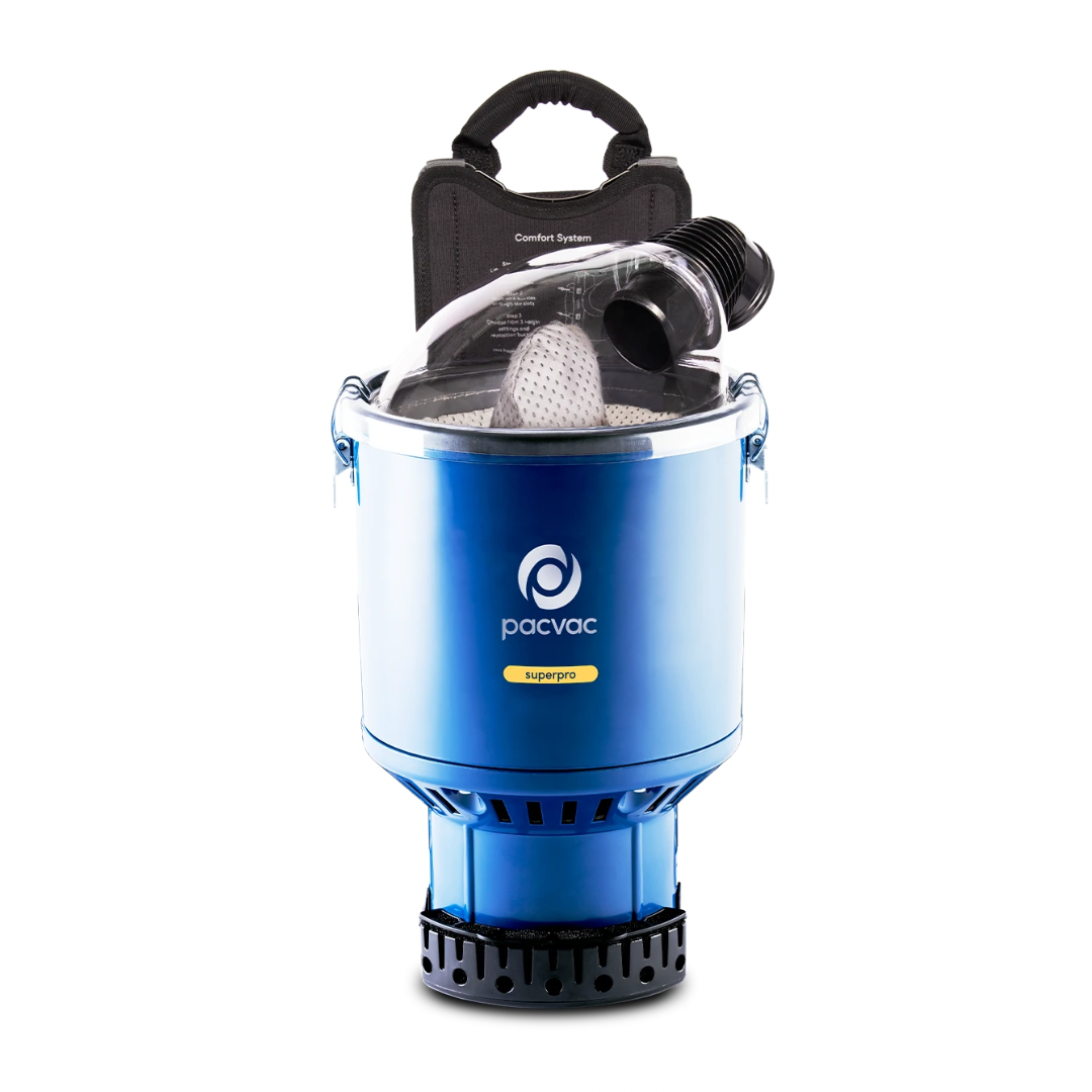 Pacvac Backpack Vacuum - Blue, Superpro 700