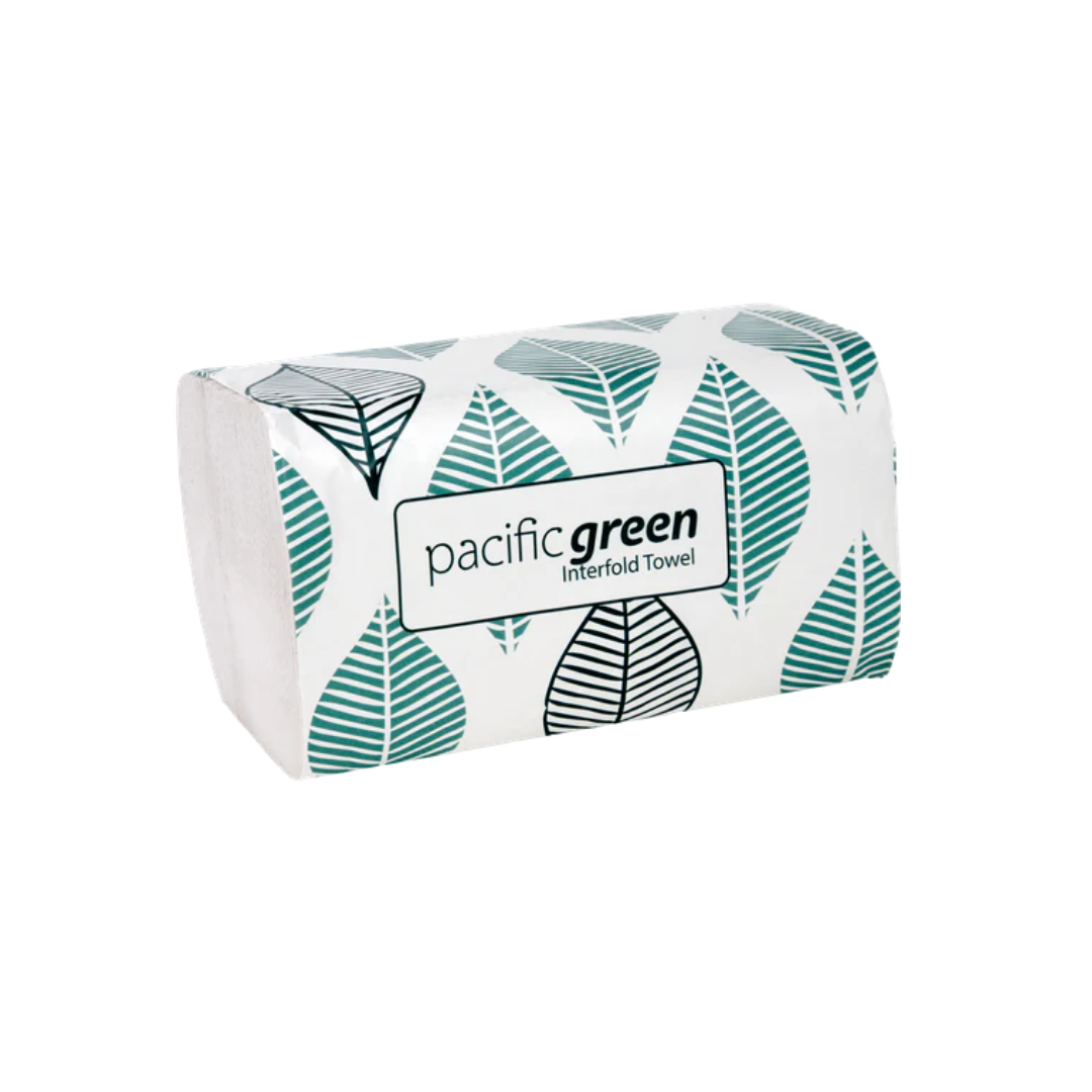 Pacific Green Recycled Hand Towel, 320 Sheets Per Pack, White - Carton of 12