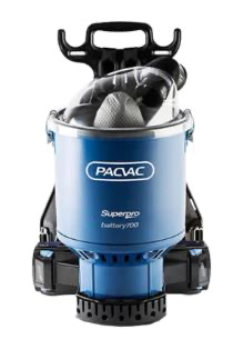 Pacvac Backpack Vacuum - Blue, Superpro Battery 700