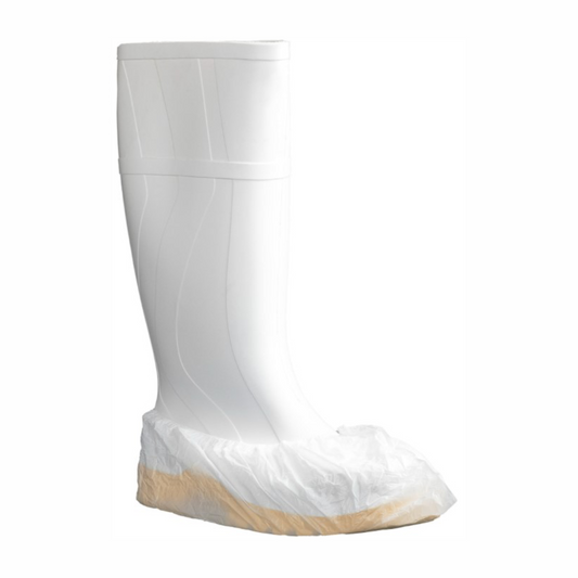 Polyethylene Shoe Covers - White, 200mm x 400mm, 3.5g - 1600 Covers/Box