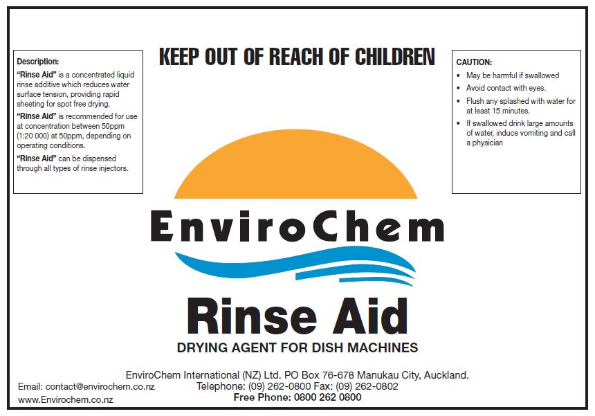 EnviroChem RINSE AID – SPARKLING CLEAN & STREAK FREE GLASSES/UTENSILS