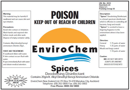 EnviroChem SPICES – Perfumed Disinfectant & Deodoriser