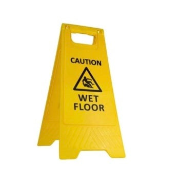 Safety Sign Wet Floor - 600x290mm - Yellow Colour