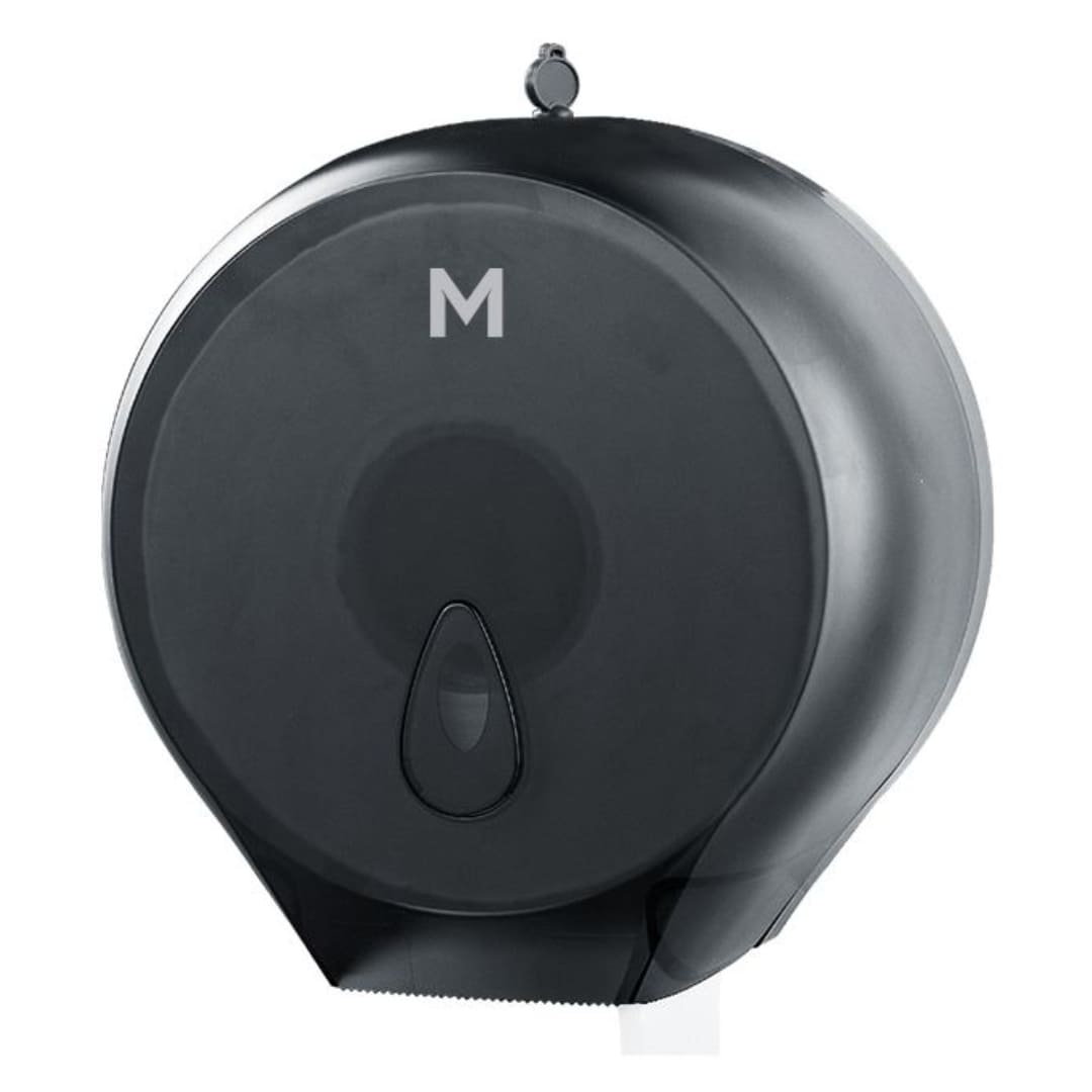 Single Jumbo Roll Dispenser - Black 1 Roll Capacity