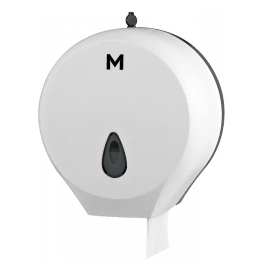 Single Jumbo Roll Dispenser - White 1 Roll Capacity