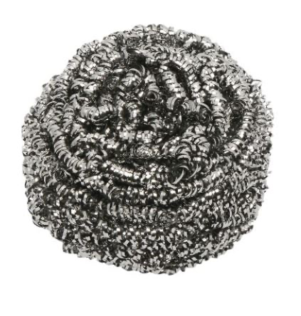 Stainless Steel Scourer - Silver, 50g Scourer Weight