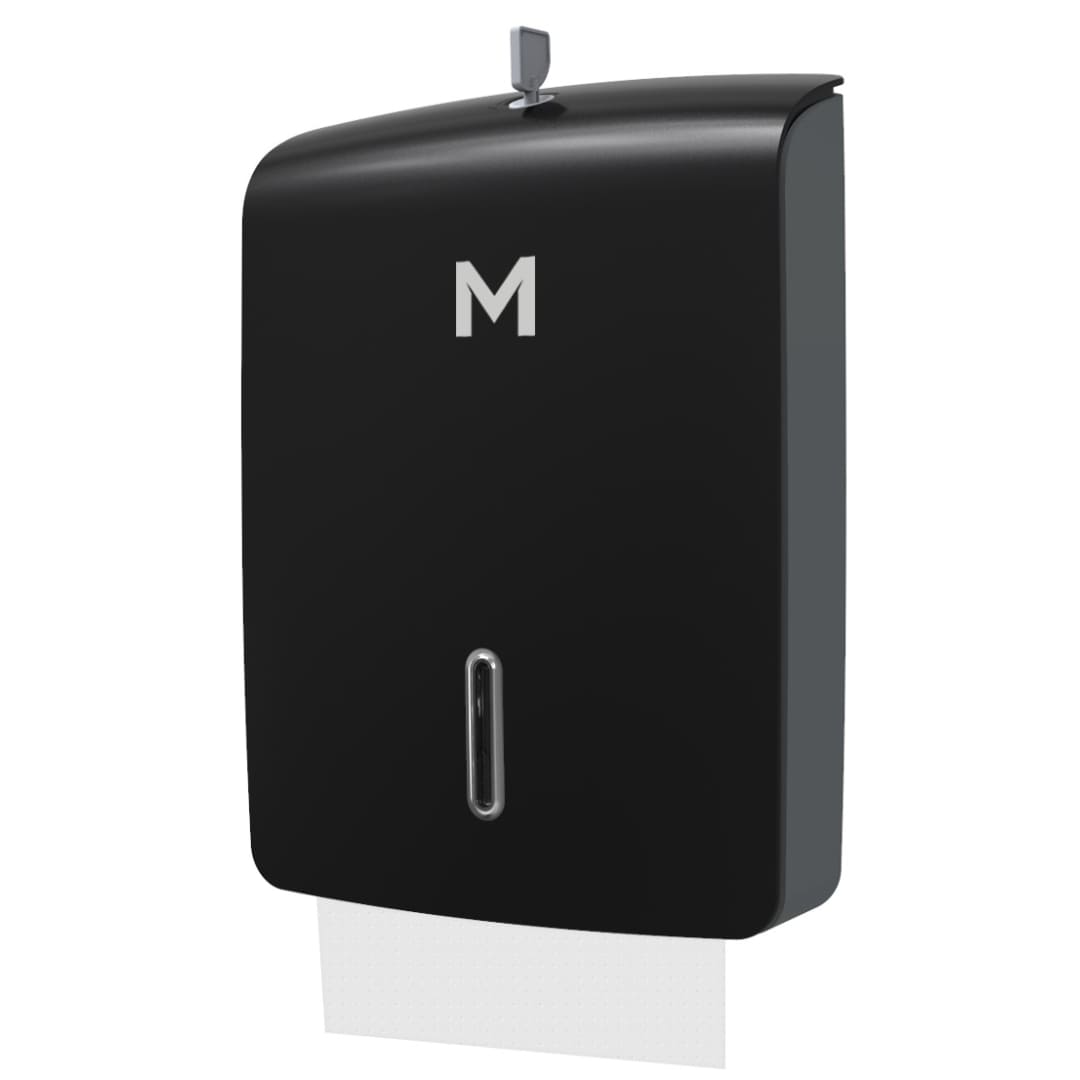 Tall Slimfold Towel Dispenser - Black 600 Sheet Capacity